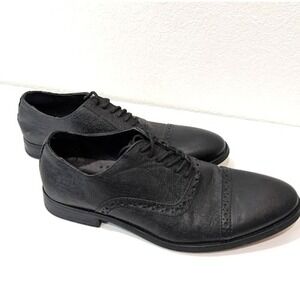 Express Faux Leather Comfort Lace Up Oxford Dress Shoes Men's Size 8 US Black
